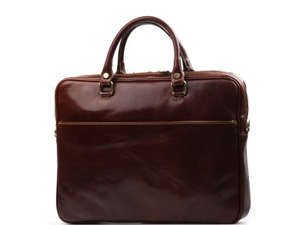 Kožená pracovní taška Onda hnědá