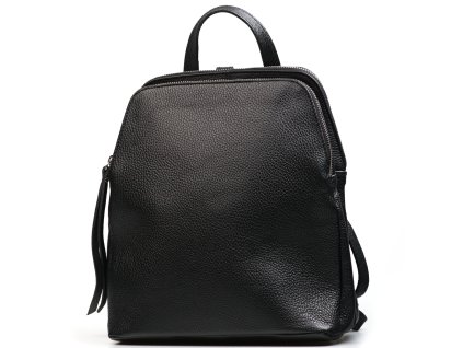 Kožený batůžek Alcina černý