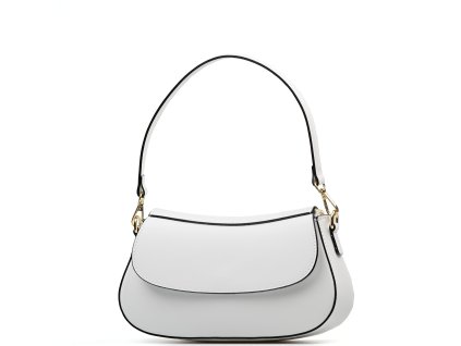 Kožená crossbody kabelka Bea bílá