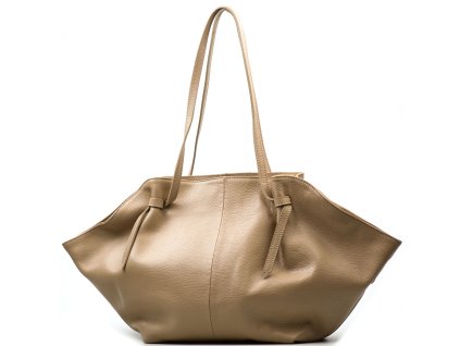 Kožená shopper kabelka Hillie taupe