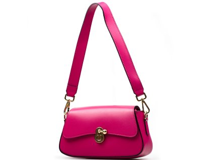 Kožená kabelka Cloe fuchsiová