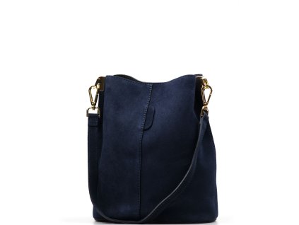 Kožená kabelka Zoe modrá