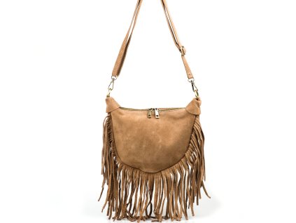 Kožená crossbody kabelka Maite fango