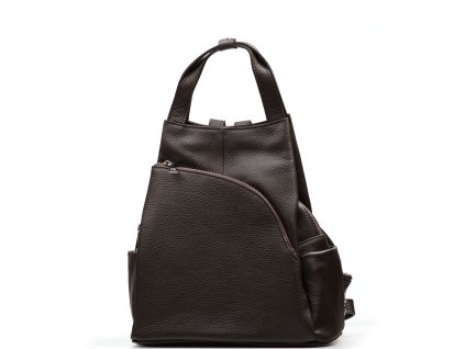 Kožený batůžek Mavis tmavě hnědý