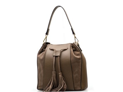 Kožená kabelka Grazia fango