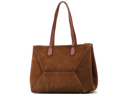 Kožená kabelka Dilia hnědá