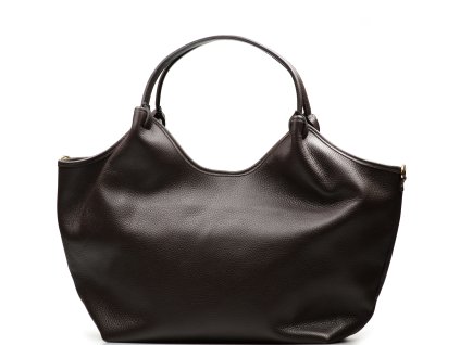 Kožená kabelka Eden tmavě hnědá