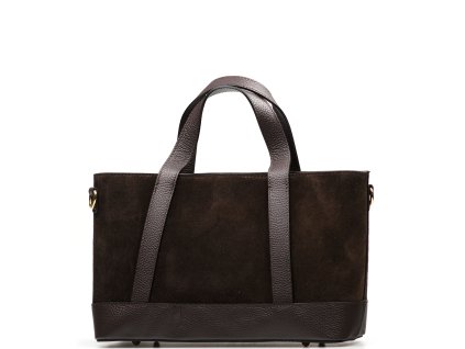 Kožená kabelka Silvia tmavě hnědá