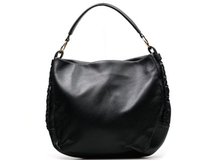 Kožená kabelka Flossie černá