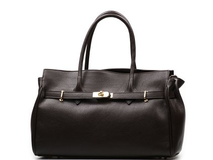 Kožená kabelka Aurelie tmavě hnědá