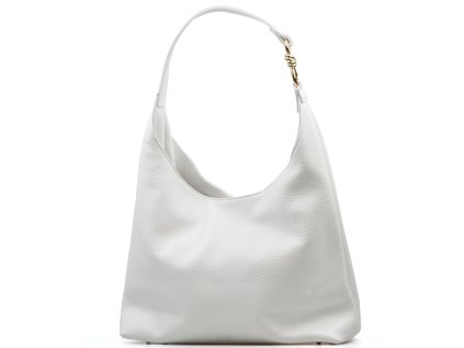 Kožená kabelka Amela bílá