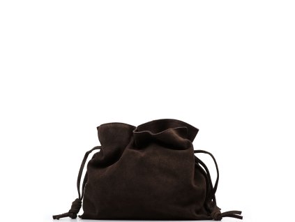 Kožená kabelka Maris tmavě hnědá