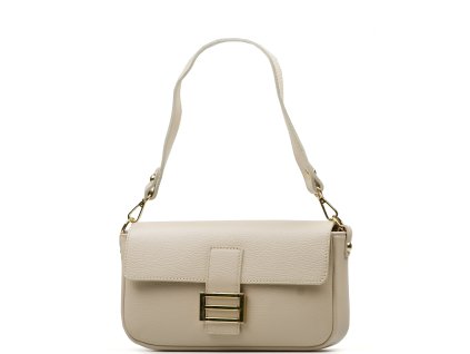Kožená crossbody kabelka Diana béžová