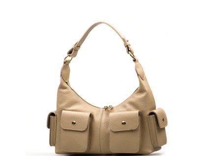 Kožená kabelka Aviona taupe