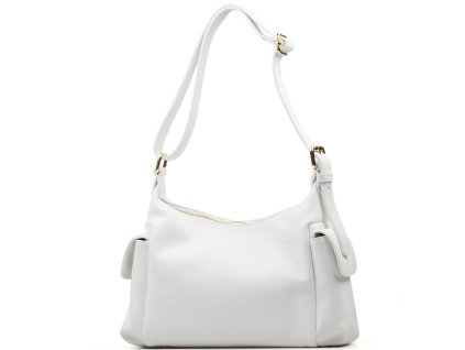 Kožená kabelka Ruby bílá