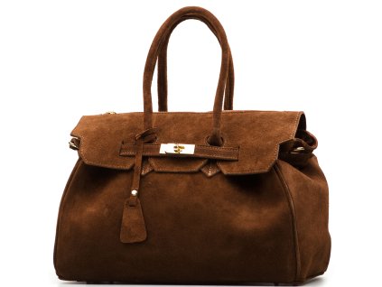 Kožená kabelka Lotta hnědá