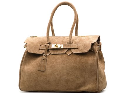 Kožená kabelka Lotta fango