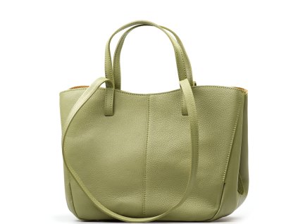 Kožená kabelka Lea zelená