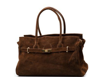 Kožená kabelka Selma hnědá