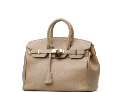 Kožená kabelka Cindra taupe