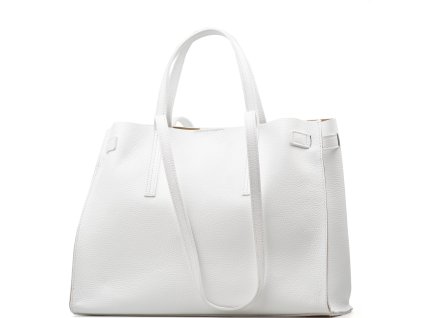 Kožená kabelka Tosca bílá
