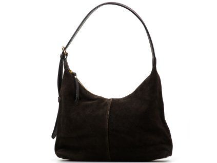 Kožená kabelka Vittoria tmavě hnědá