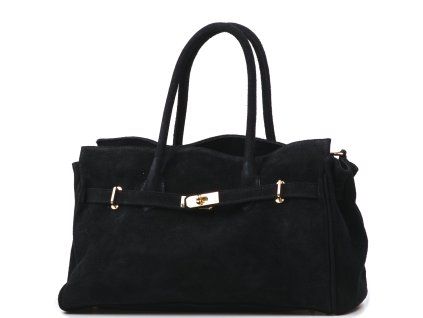 Kožená kabelka Selma černá