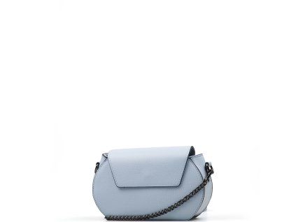 Kožená crossbody kabelka Clio světle modrá