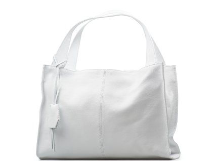 Kožená shopper kabelka Venice bílá
