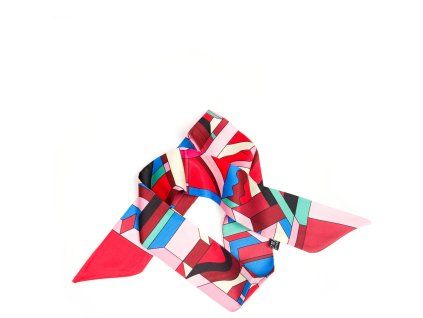 Dámský úzký šátek do vlasů multicolor