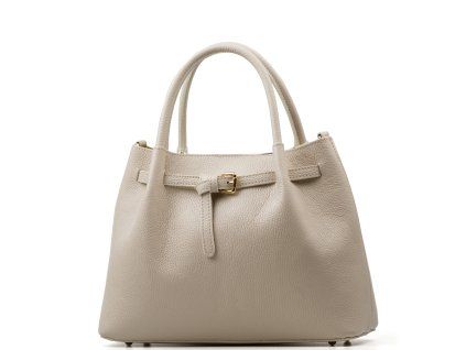 Kožená kabelka Zola béžová