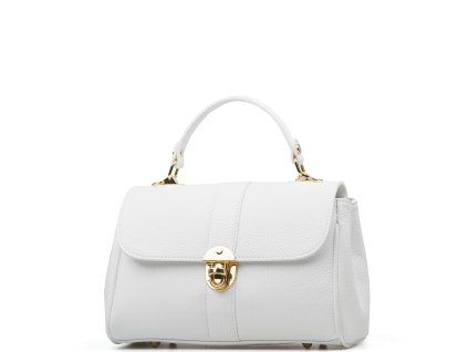 Kožená kabelka Ania bílá