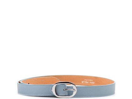 Dámský kožený opasek světle modrý