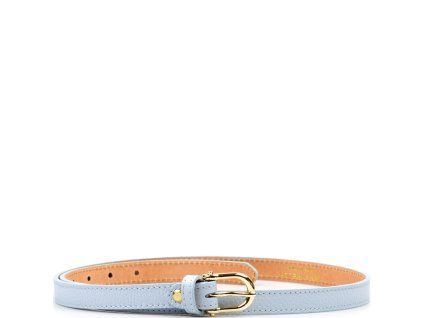 Dámský kožený opasek světle modrý
