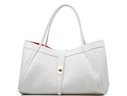 Kožená kabelka Nala bílá