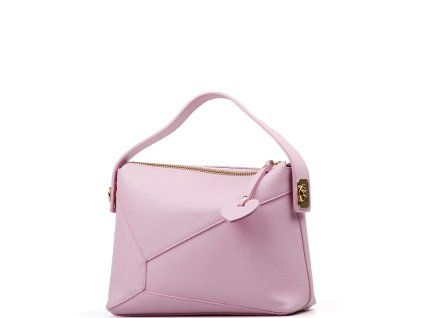 Kožená kabelka Licia růžová