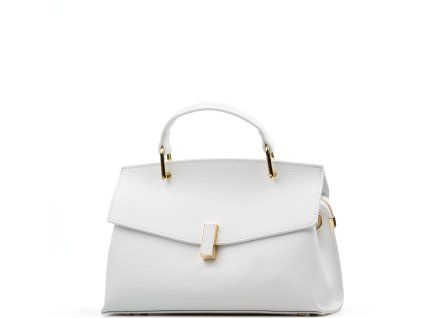 Kožená kabelka Aletta bílá