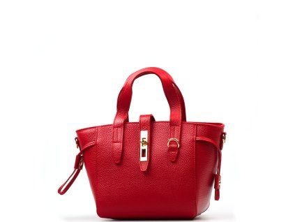 Kožená kabelka Rocca červená