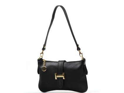 Kožená kabelka Lane černá