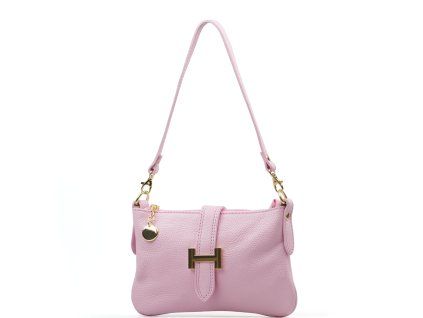 Kožená kabelka Lane růžová