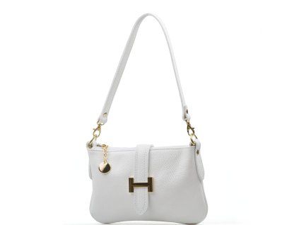 Kožená kabelka Lane bílá