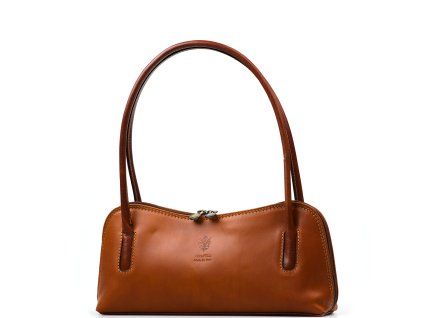 Kožená kabelka Danila koňakově hnědá