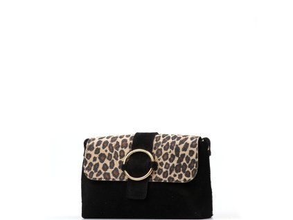 Kožená crossbody kabelka Doca černá