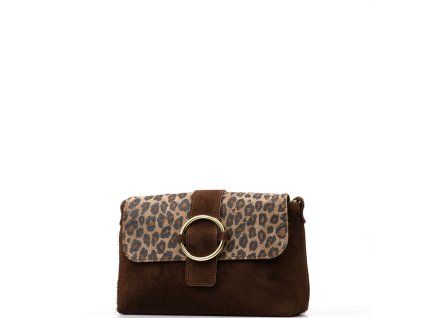 Kožená crossbody kabelka Doca hnědá