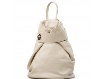 Kožený batůžek Alma béžový
