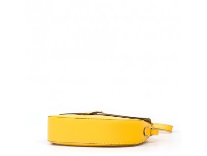 Kožená crossbody kabelka Annis žlutá
