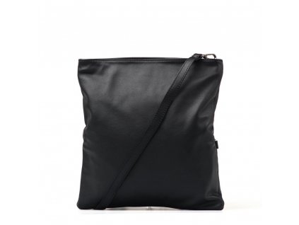 Kožená crossbody kabelka - psaníčko Lana černá