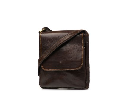 Kožené crossbody Giorgio tmavě hnědé