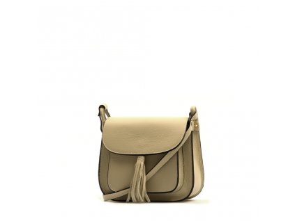 Kožené crossbody Liana béžové