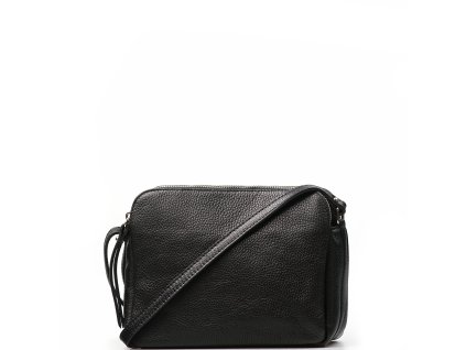 Kožená crossbody kabelka Leia černá